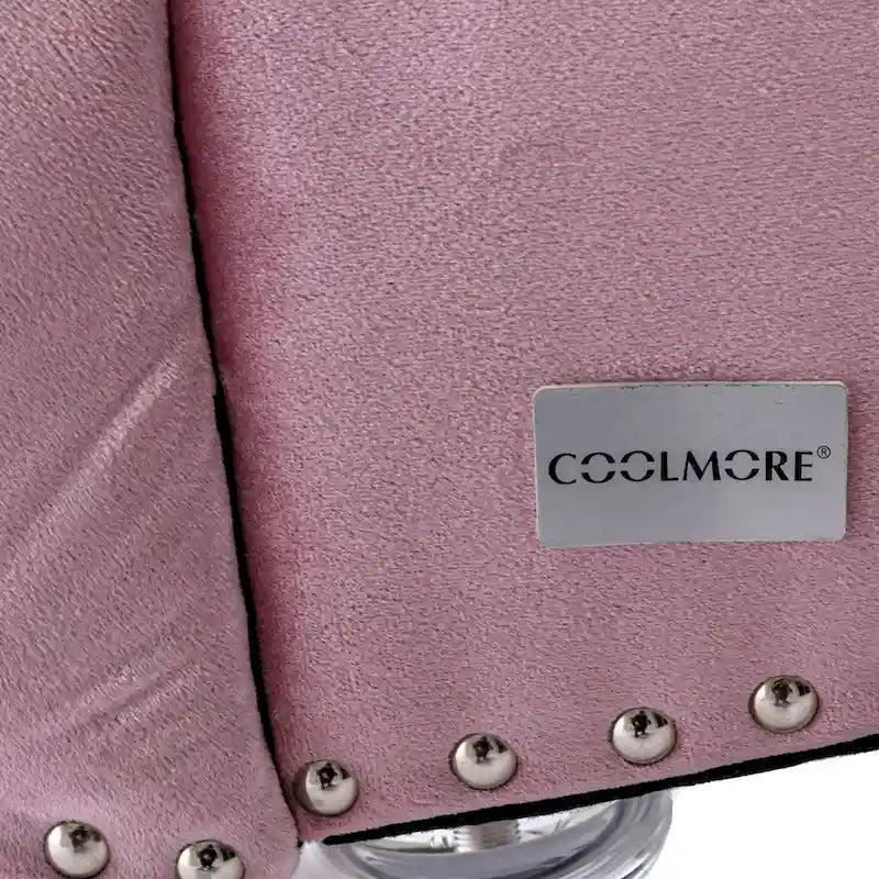 Chaise longue capitonnée en velours avec oreiller – Bleu clair / Noir / Moutarde / Émeraude / Violet / Argent / Rose | Simple