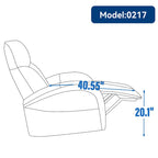 Fauteuil inclinable, pivotant et berçant motorisé Marron/Beige+Gris, pivotant à 270°, une place