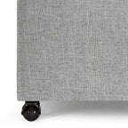 Banc de rangement en lin Avoine/Ivoire/Gris/Gris foncé/Noir, 2-3 personnes