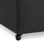 Banc de rangement en lin Avoine/Ivoire/Gris/Gris foncé/Noir, 2-3 personnes