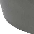 Table d'appoint carrée en béton gris foncé pour 1 personne