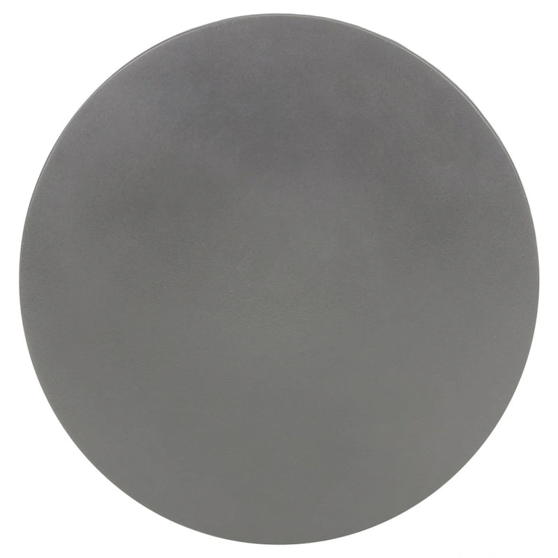 Table d'appoint carrée en béton gris foncé pour 1 personne