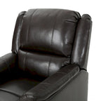 Fauteuil inclinable, pivotant et basculant en tissu anthracite, une place