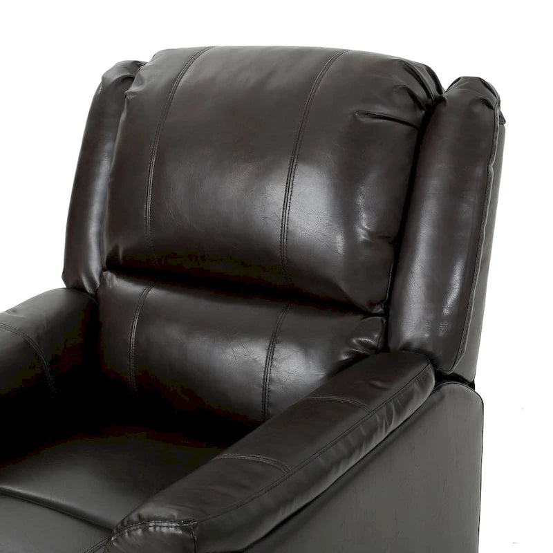 Fauteuil inclinable, pivotant et basculant en tissu anthracite, une place