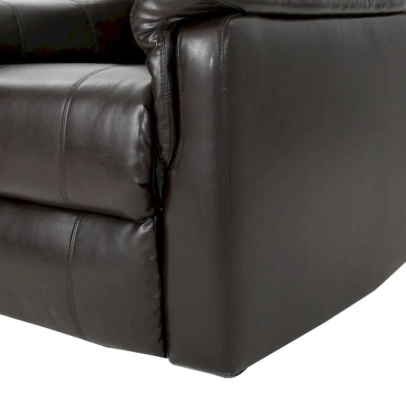 Fauteuil inclinable, pivotant et basculant en tissu anthracite, une place