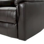 Fauteuil inclinable, pivotant et basculant en tissu anthracite, une place