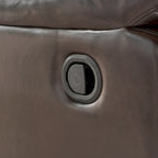 Fauteuil inclinable, pivotant et basculant en tissu anthracite, une place