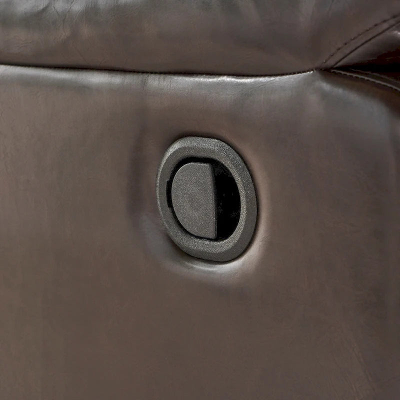 Fauteuil inclinable, pivotant et basculant en tissu anthracite, une place