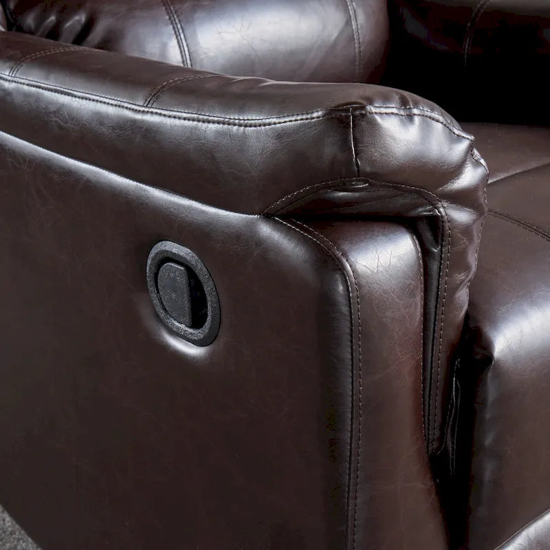Fauteuil inclinable, pivotant et basculant en tissu anthracite, une place