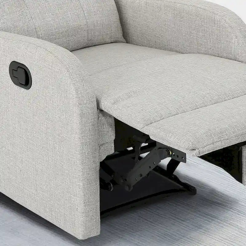 Fauteuil inclinable manuel beige, une place