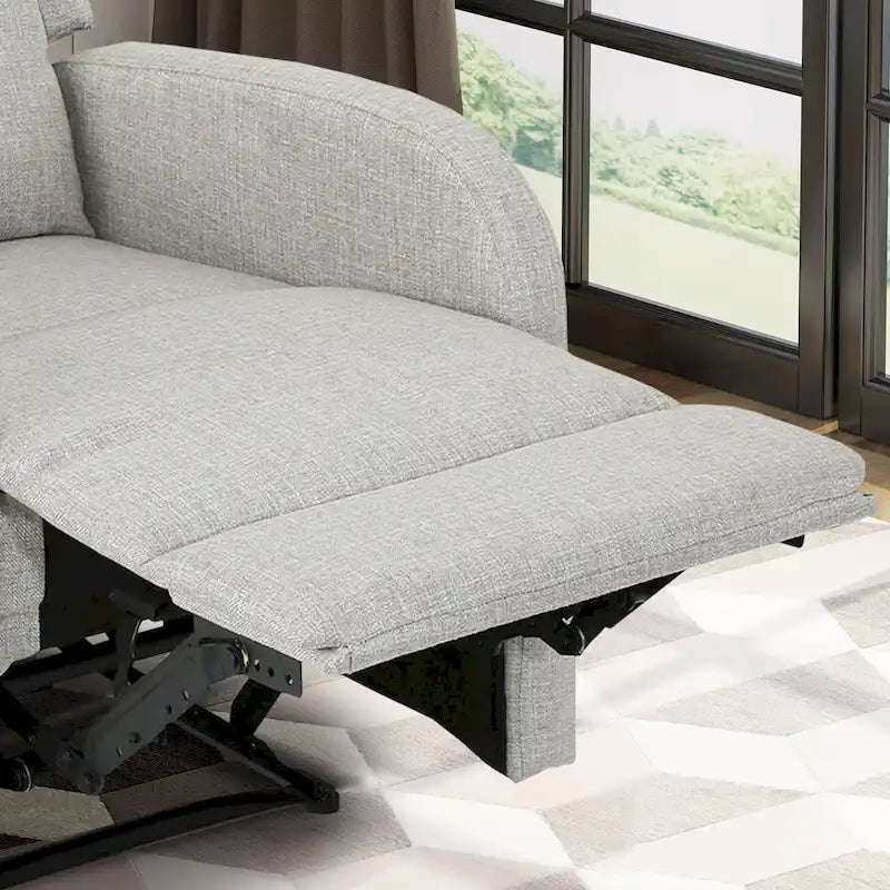 Fauteuil inclinable manuel beige, une place