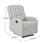 Fauteuil inclinable manuel beige, une place