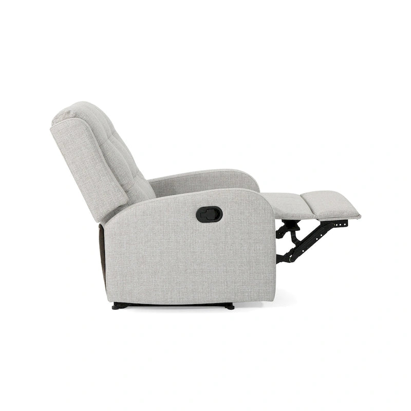 Fauteuil inclinable manuel beige, une place