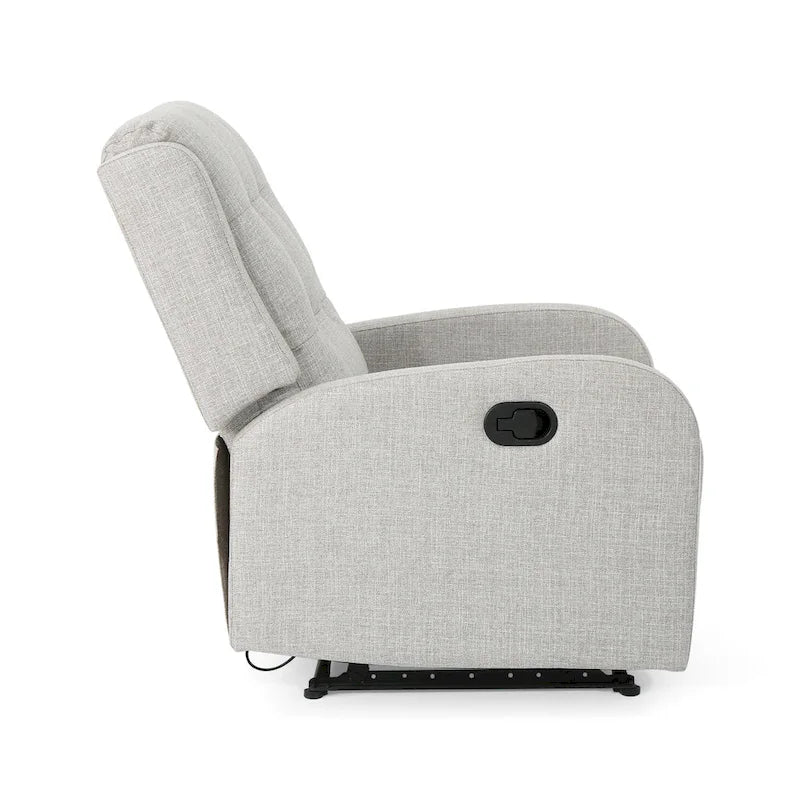 Fauteuil inclinable manuel beige, une place