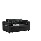 Canapé convertible 54 pouces avec lit gigogne, double assise, fonction relax