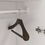Armoire de chambre autonome à 2 portes avec tringle à vêtements