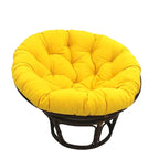 Fauteuil Papasan en rotin de 42 pouces avec coussin en sergé