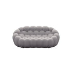 Canapé paresseux courbé 2 places Bubble de forme nid d'abeille avec tissu textile 3D pour salon et appartement
