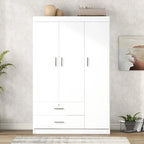 Armoire 3 portes avec 2 tiroirs