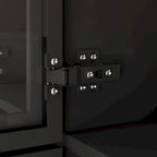 47,2 Grande Armoire LED Lumineuse Placard à Portes en Verre Entièrement en Verre