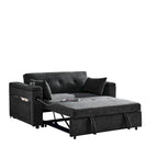 Canapé convertible 54 pouces avec lit gigogne, double assise, fonction relax