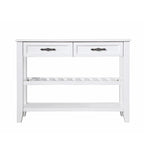 Table console de 42 po avec tiroirs et étagères à niveaux
