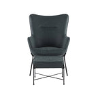 Fauteuil de salon en velours/similicuir avec ottoman, plusieurs coloris, 1 place