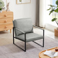 Fauteuil d'appoint en similicuir gris / orange / noir / camel / chocolat – 1 personne