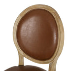 Fauteuil de bureau pivotant rembourré – Beige/Cognac/Brun foncé/Anthracite, Tissu et similicuir, 1 personne