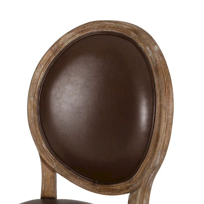 Fauteuil de bureau pivotant rembourré – Beige/Cognac/Brun foncé/Anthracite, Tissu et similicuir, 1 personne