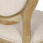 Fauteuil de bureau pivotant rembourré – Beige/Cognac/Brun foncé/Anthracite, Tissu et similicuir, 1 personne