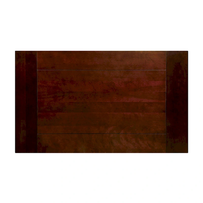 Table de salle à manger en bois de 64 po avec étagère — Beige / Cerisier foncé / Naturel, 6 places