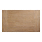Table de salle à manger en bois de 64 po avec étagère — Beige / Cerisier foncé / Naturel, 6 places