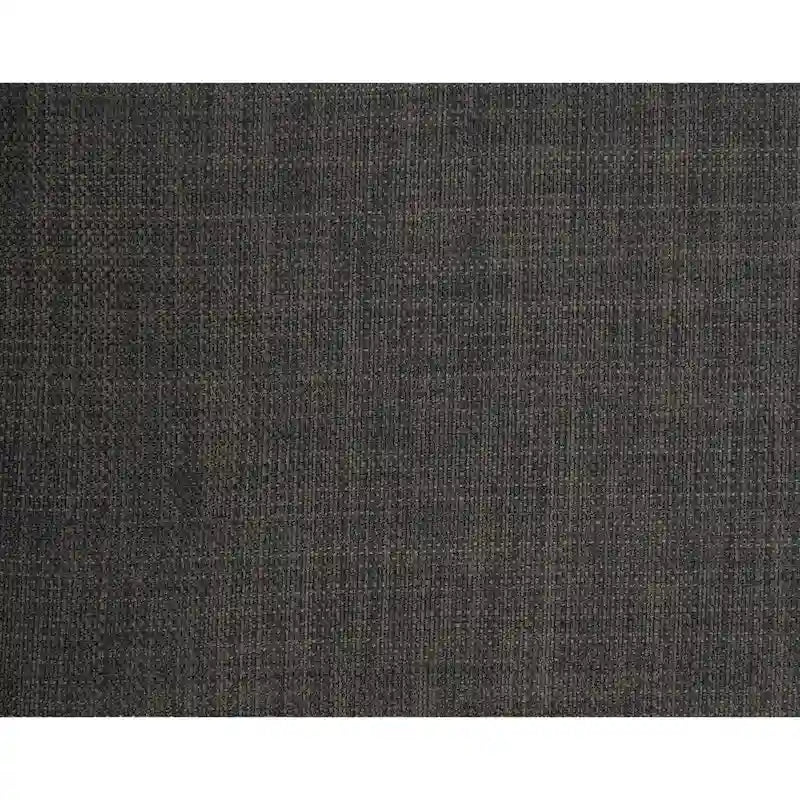 Chaise de salle à manger capitonnée, Toile de jute / Indigo / Anthracite, Lot de 2