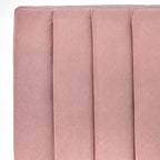 Lit plate-forme queen size capitonné à canaux bordeaux/crème/gris/rose pour 2 personnes