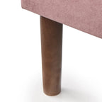 Lit plate-forme queen size capitonné à canaux bordeaux/crème/gris/rose pour 2 personnes