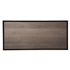 Bureau d'écriture de transition avec étagères, 1 personne, naturel/noir