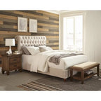 Chambre à coucher 4 pièces avec panneaux beiges et cappuccino — Grand lit / Très grand lit / Très très grand lit, 1–2 personnes
