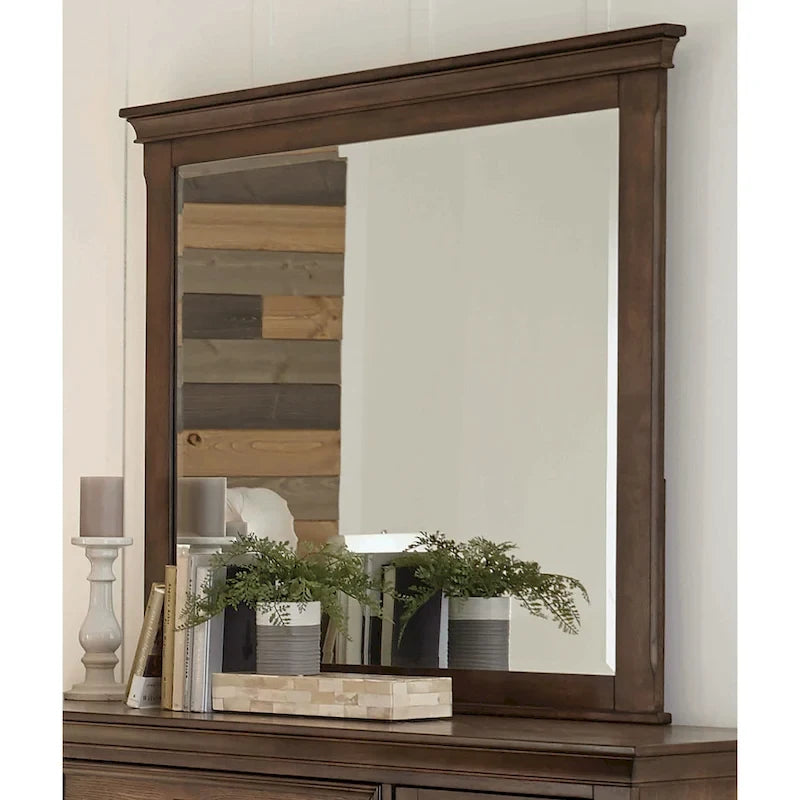 Chambre à coucher 4 pièces avec panneaux beiges et cappuccino — Grand lit / Très grand lit / Très très grand lit, 1–2 personnes