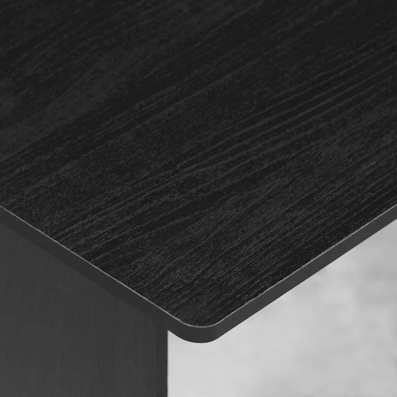 Bureau d'ordinateur compact en bois avec étagères – Expresso / Noir / Cerisier clair / Chêne français gris / Noyer foncé / Noyer Columbia / Americano