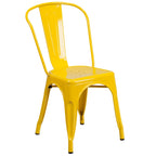 Ensemble bistrot 2 personnes en métal (1 table ronde et 2 chaises) – Noir / Bleu / Vert / Orange / Rouge / Argent / Blanc / Jaune – Intérieur/Extérieur