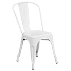Ensemble bistrot 2 personnes en métal (1 table ronde et 2 chaises) – Noir / Bleu / Vert / Orange / Rouge / Argent / Blanc / Jaune – Intérieur/Extérieur