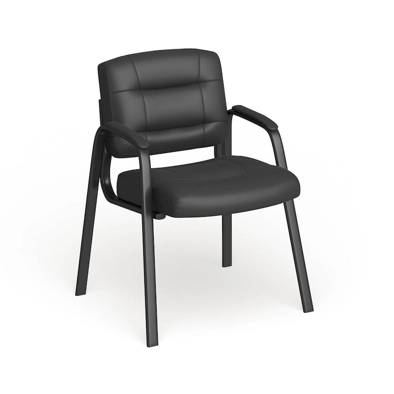 Fauteuil d'appoint capitonné noir – Une place