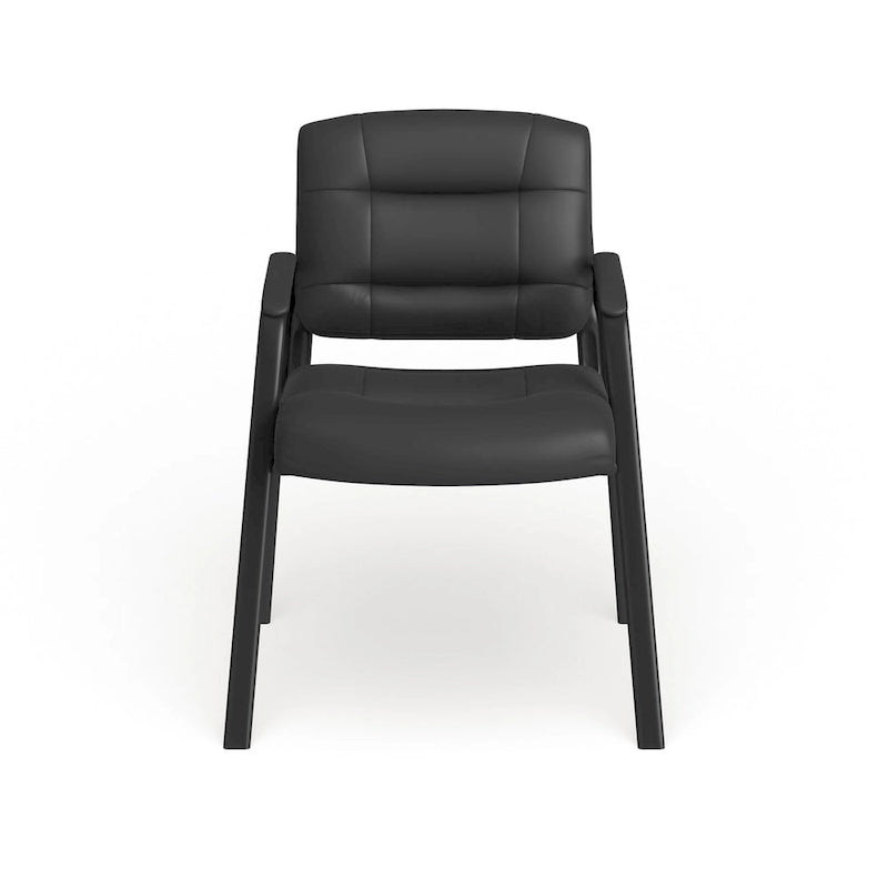Fauteuil d'appoint capitonné noir – Une place