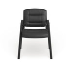 Fauteuil d'appoint capitonné noir – Une place