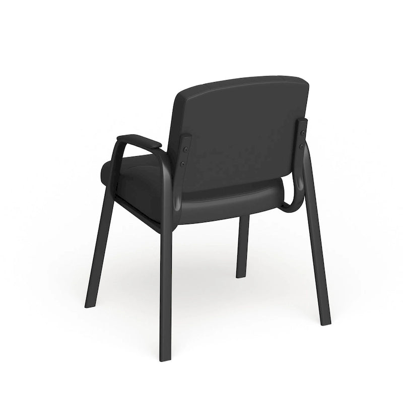 Fauteuil d'appoint capitonné noir – Une place