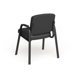 Fauteuil d'appoint capitonné noir – Une place