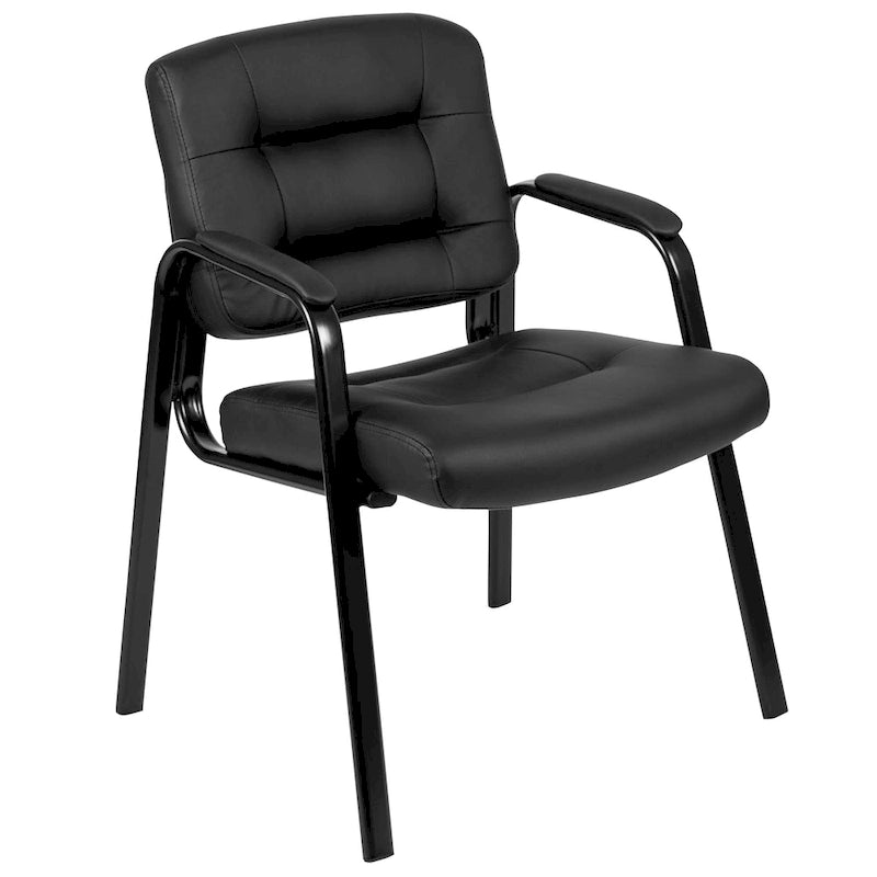 Fauteuil d'appoint capitonné noir – Une place