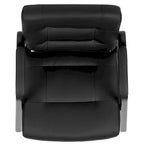 Fauteuil d'appoint capitonné noir – Une place