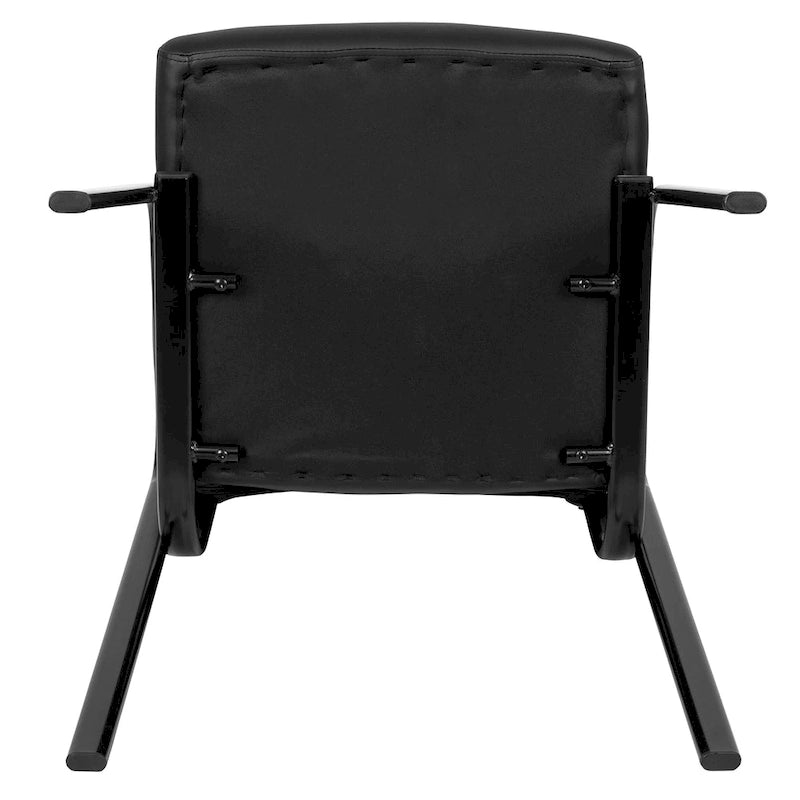 Fauteuil d'appoint capitonné noir – Une place